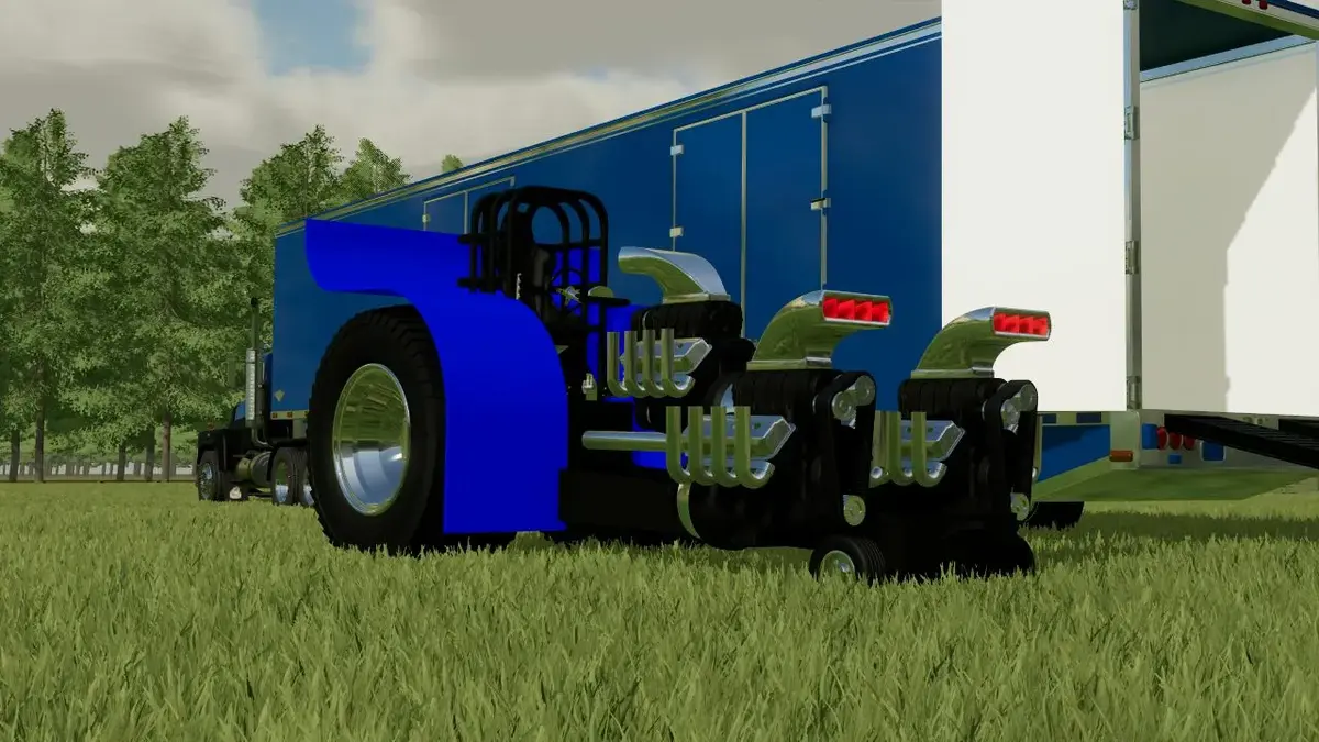 Blue Modified Pulling Tractor - Forbidden Mods - einfach verboten gut