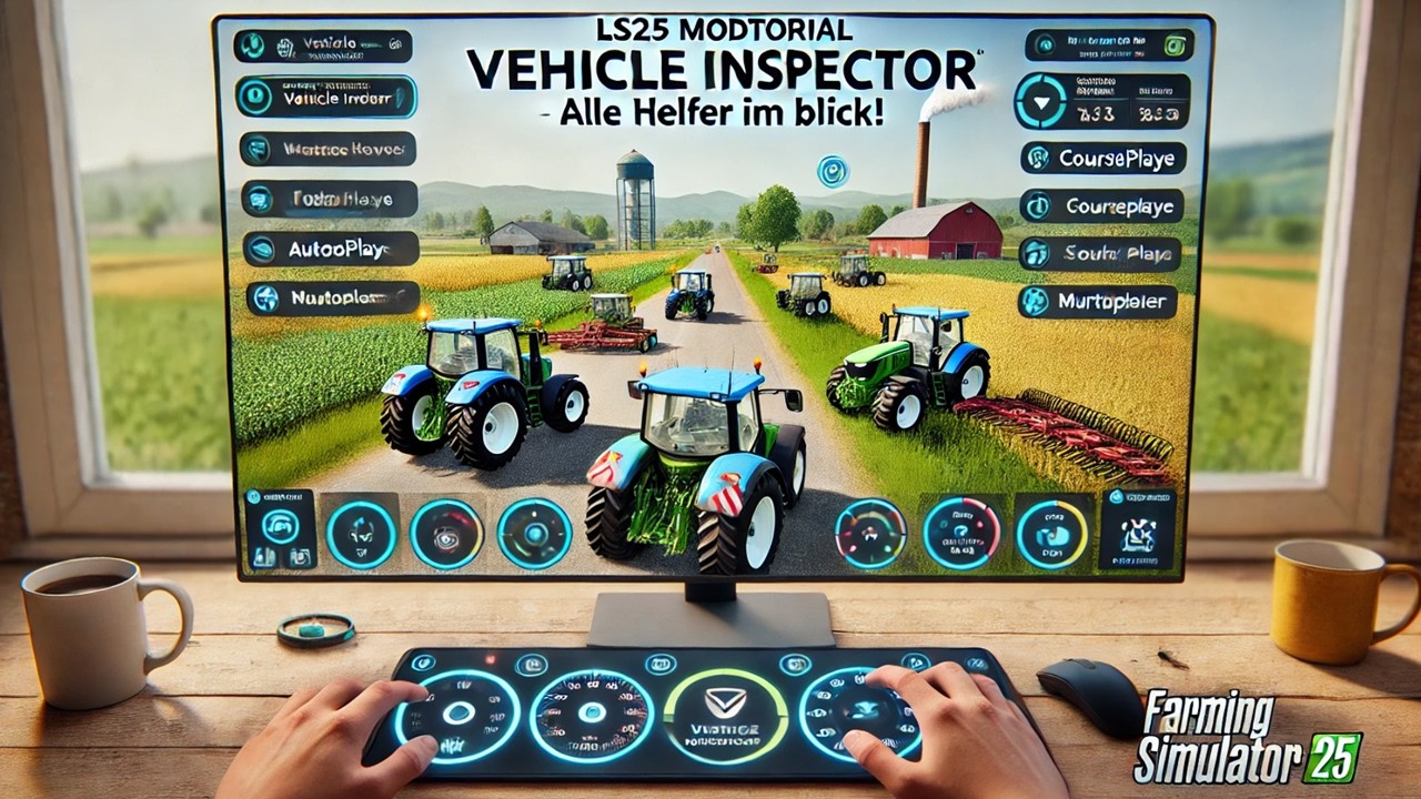 LS25 Modtorial: Vehicle Inspector – Alle Helfer & Fahrzeuge im Blick! HOTFIX