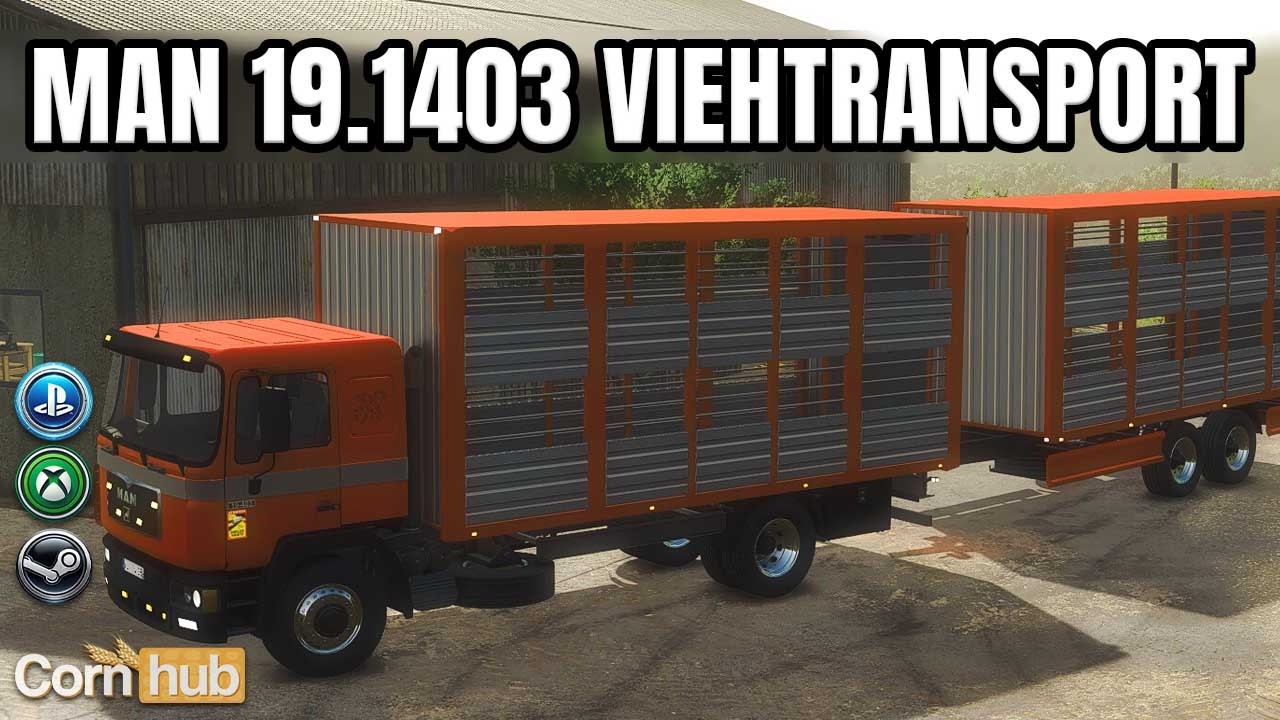 Endlich realistischer Tiertransport – LS25 MAN 19.403 Viehtransporter