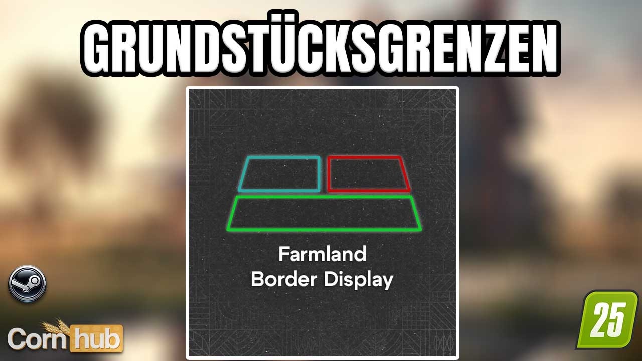 LS25 Grundstücksgrenze Anzeige – Besitz klar erkennen