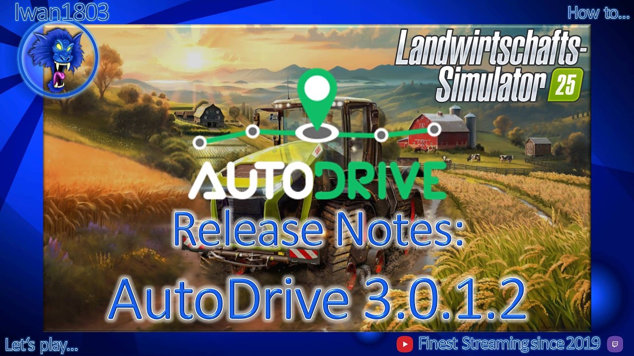 🚜 LS25: AutoDrive 3.0.1.2