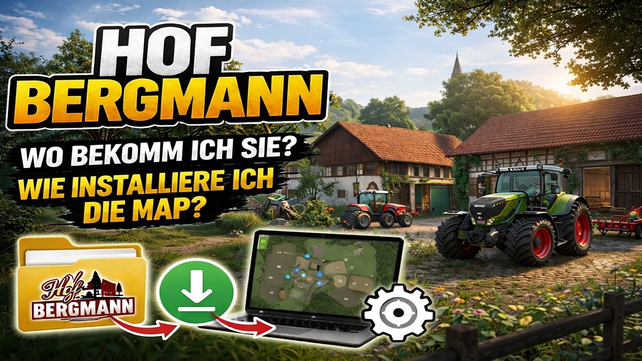 LS25 Hof Bergmann - Wie bekomme ich Sie , und wie installiere ich die Map ???