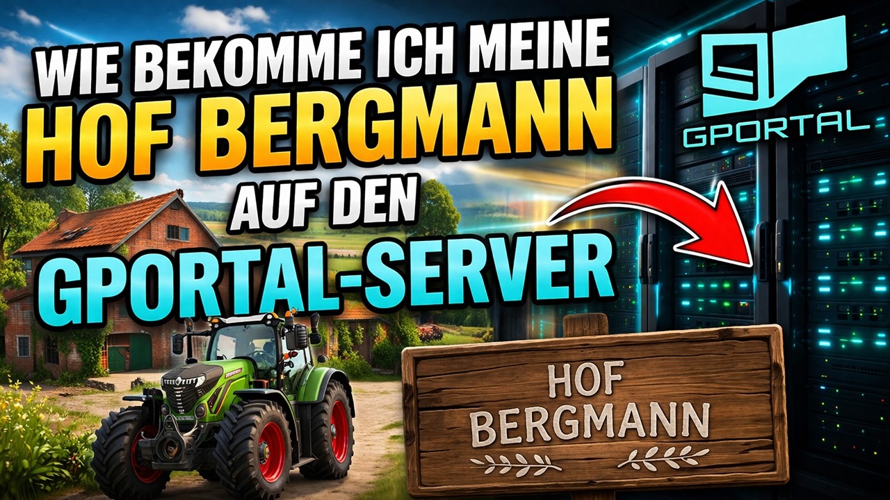 Wie bekomme ich meine Hof Bergmann auf den Server ?