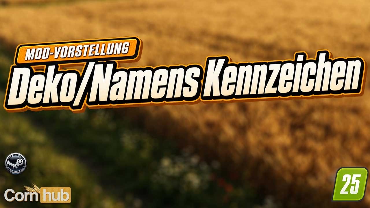 LS25 Deko/Namens Kennzeichen – Namensschilder für die Windschutzscheibe