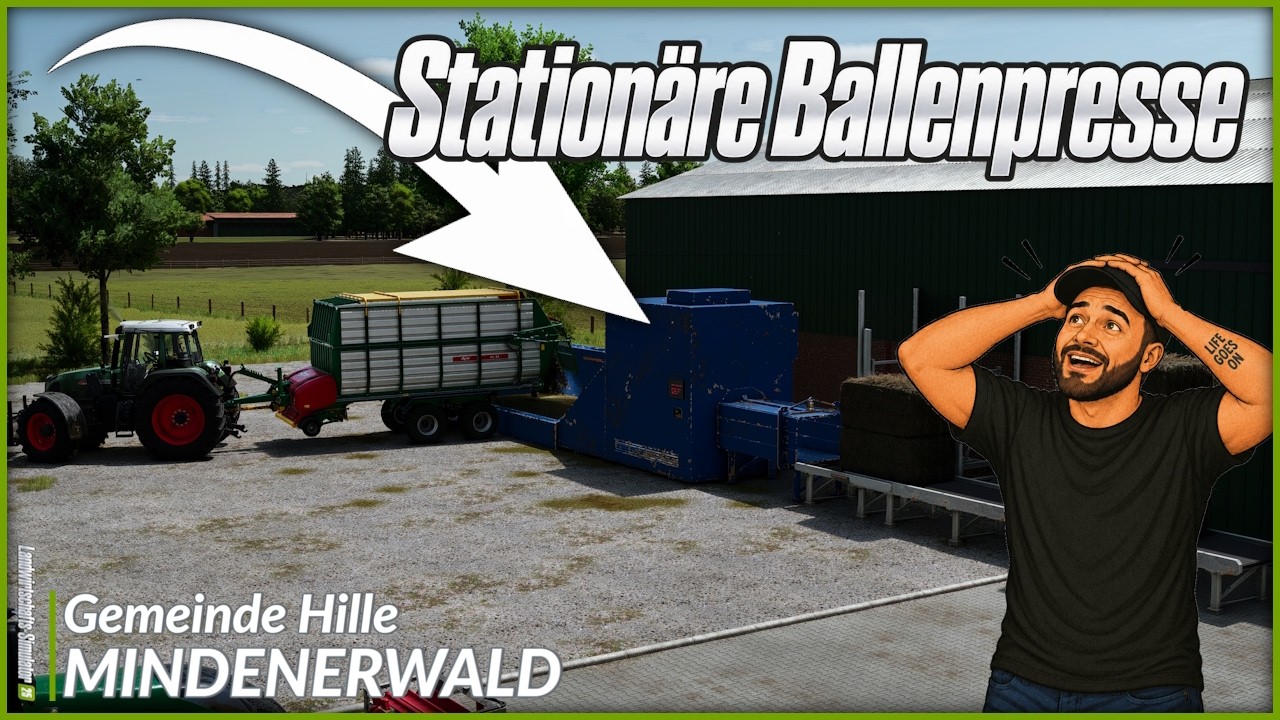 LS25 MINDENERWALD #060 - Stationäre BALLENPRESSE von KevinK98 für den LS25