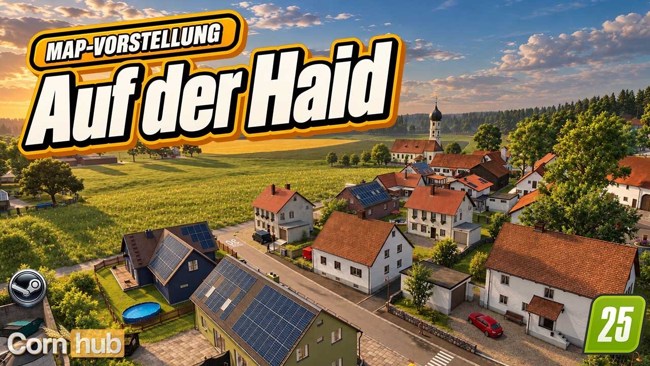 LS25 Auf der Haid – 4-fach Map mit 195 Feldern & 12 Höfen