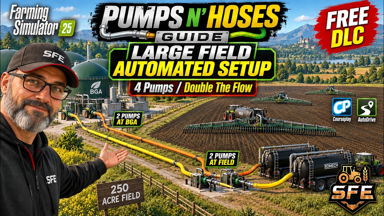 FS25 Pumps N' Hoses Guide: Courseplay & AutoDrive Digestate Setup