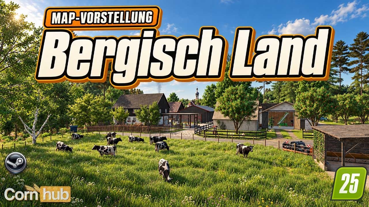 LS25 Bergisch Land – 138 Felder, 5 Höfe und Obstbau