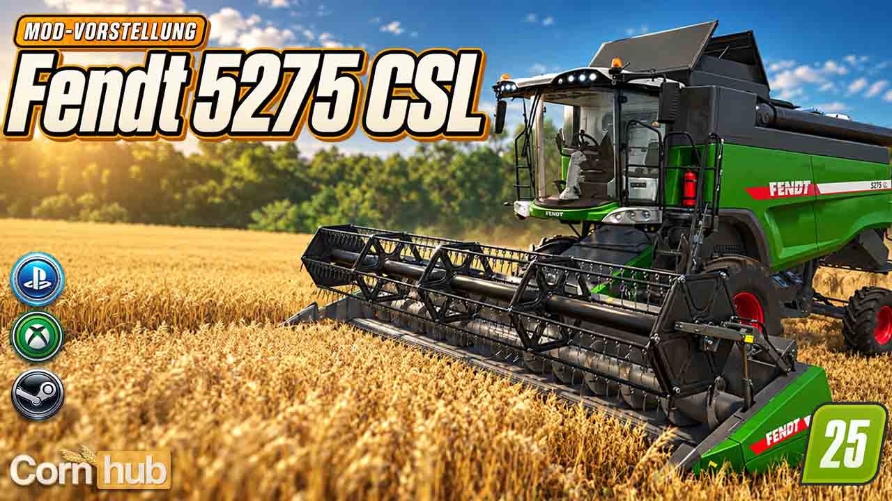 LS25 Fendt 5275 CSL – Kompakter Drescher mit IC-Animationen