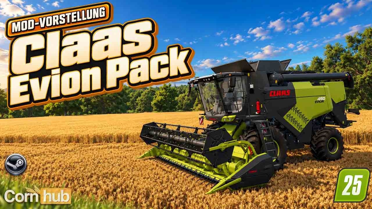 LS25 Claas Evion Pack – CLAAS-Drescher mit Schneidwerken & IC
