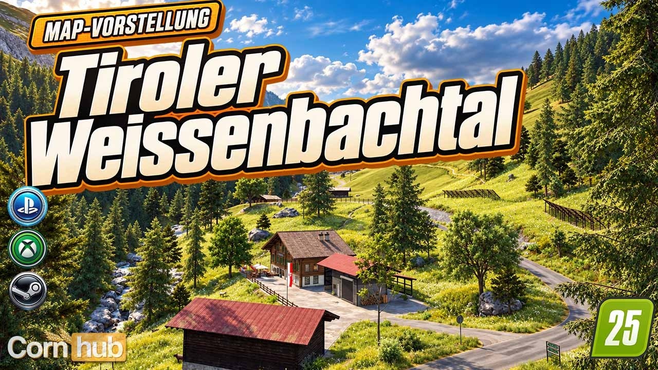 LS25 Tiroler Weissenbachtal – Alpine Map auf 1.607 Metern