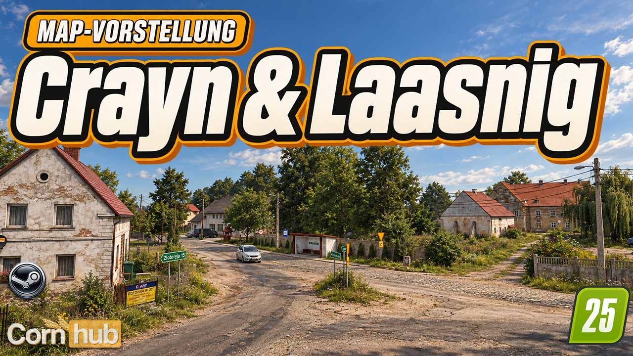LS25 Crayn & Laasnig – 4-fach Map mit 229 Feldern & 8 Höfen