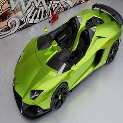 Lamborghini Aventador J grün