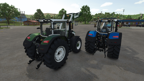 Neuer Großtraktor MF mit Frontlader